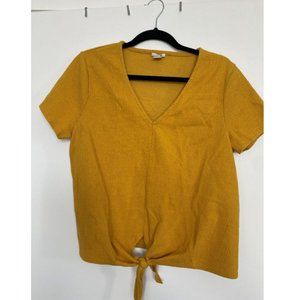 J.Crew Textured Tie Front Blouse